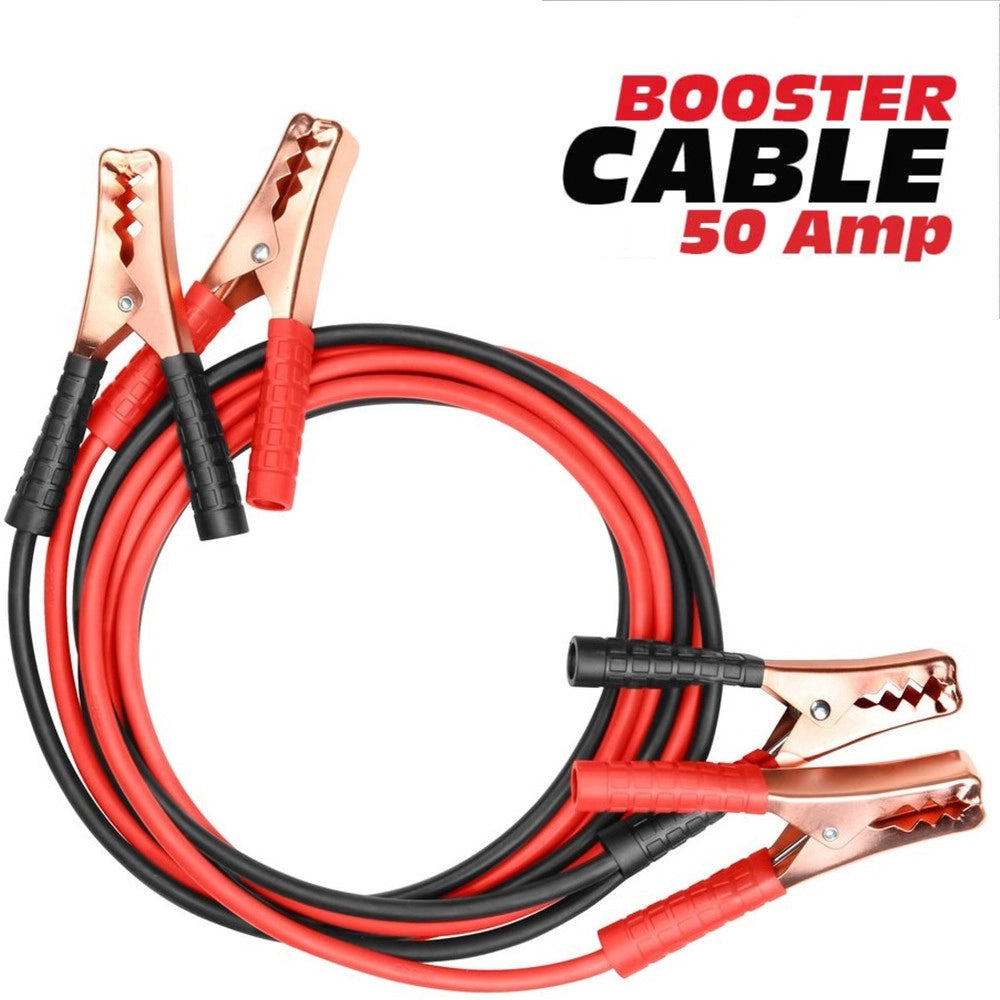 Trade Shop - Cavi Avviamento Collegamento Batteria Per Moto 50 Amp 1,2 Metri Jumper Scooter -