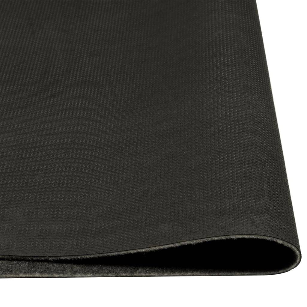 Elegante tappetino da cucina lavabile e antiscivolo 180 x 60 cm in velluto grigio 02_0056439