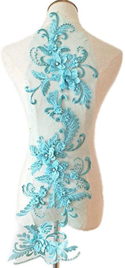 Kit di applicazioni 3D fiori - Decorazione - Lavori di ricamo - Creazioni DIY - Polyester 20x28cm