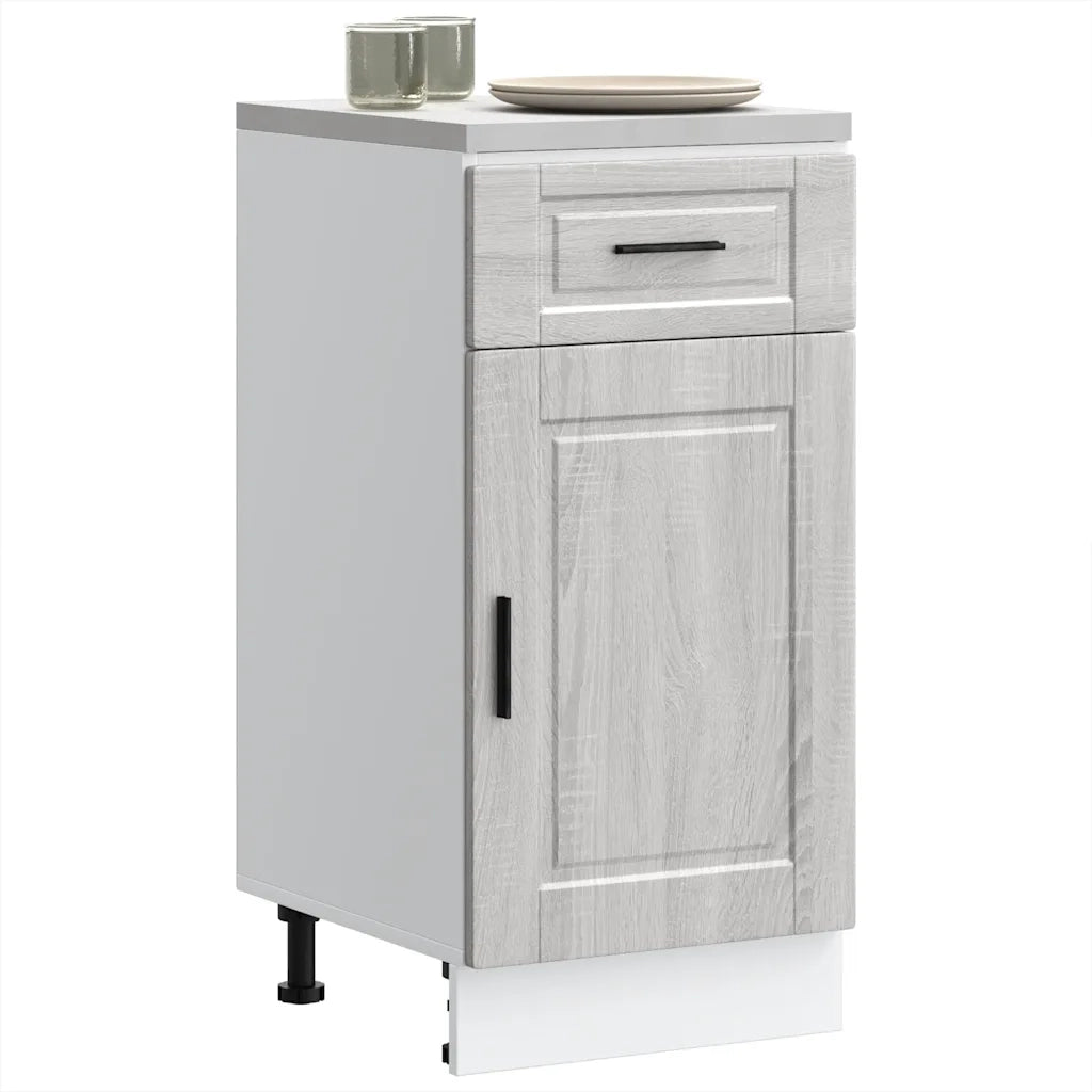 vidaXL Base da Cucina Porto Grigio Sonoma in Legno Multistrato