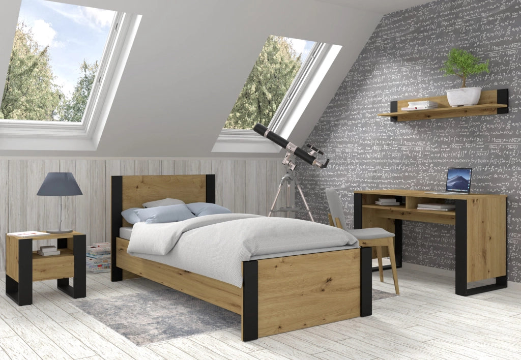 SCRIVANIA MONDI ARTISAN ROVERE NERO OPACO