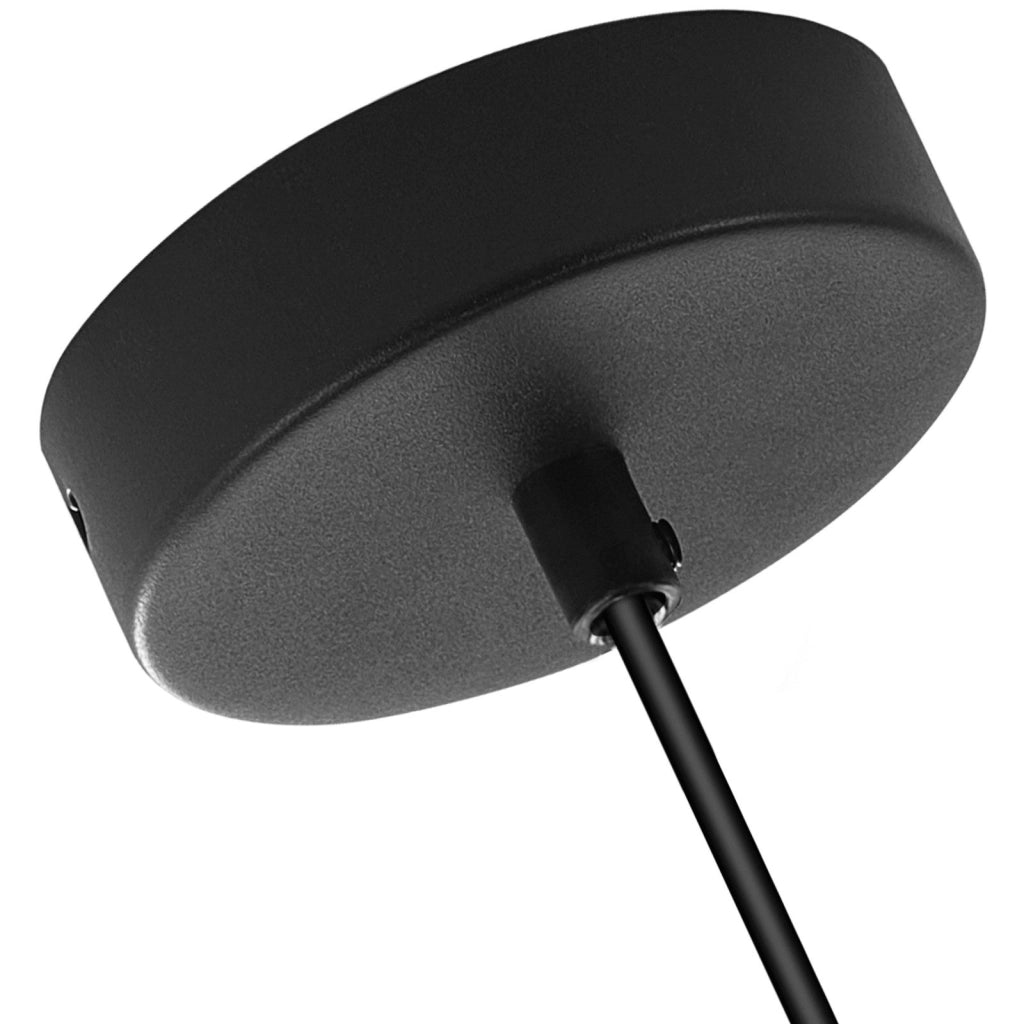 Lampada a sospensione ZMH vintage 1 fiamma Lampada a sospensione nera Lampada a sospensione Altezza regolabile E27