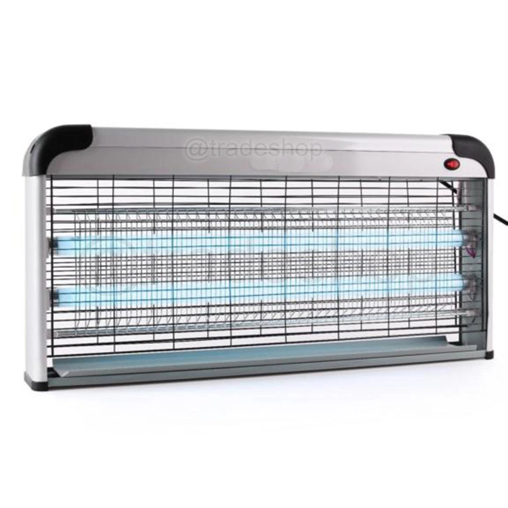 Trade Shop - Zanzariera Elettrica Due Lampade A Fluorescenza 40w Bk-l40 Per Zanzare E Insetti -