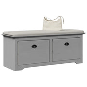 vidaXL Panca da Ingresso BODO Grigia 114x40x45 cm