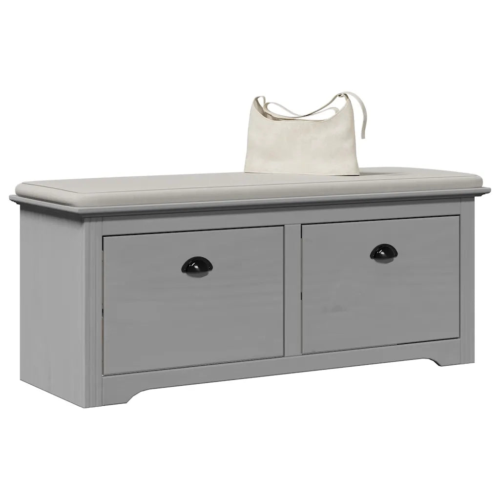 vidaXL Panca da Ingresso BODO Grigia 114x40x45 cm
