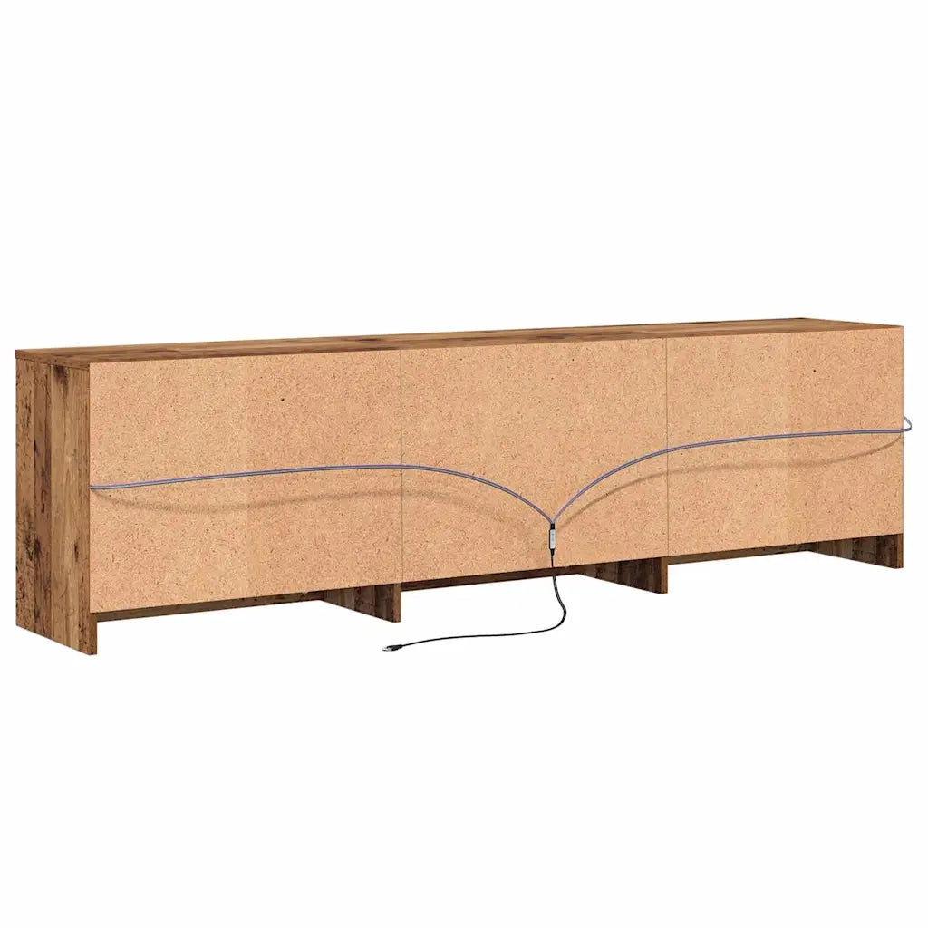 Unità TV 2 pcs Legno vecchio 180 x 34 x 50 cm Legno multistrato 3385628