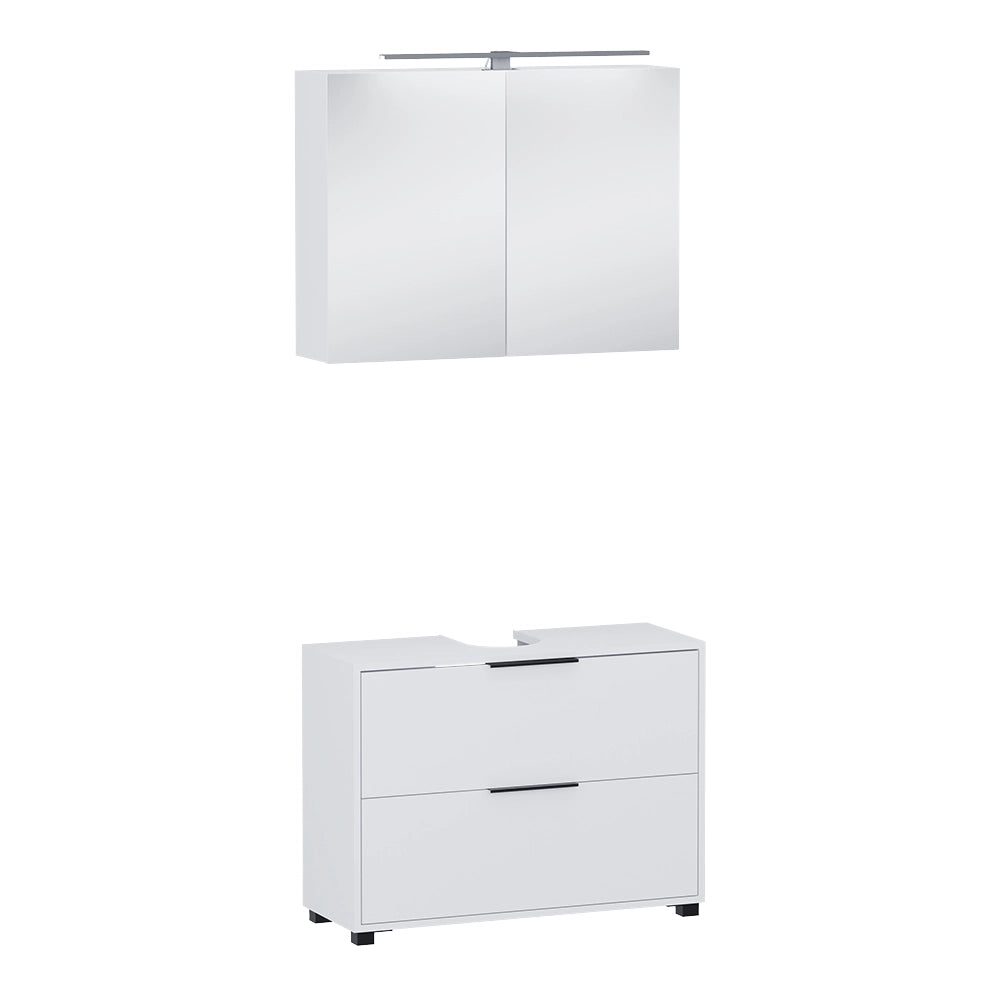 Vicco Set di mobili da bagno Bianco 2 parti