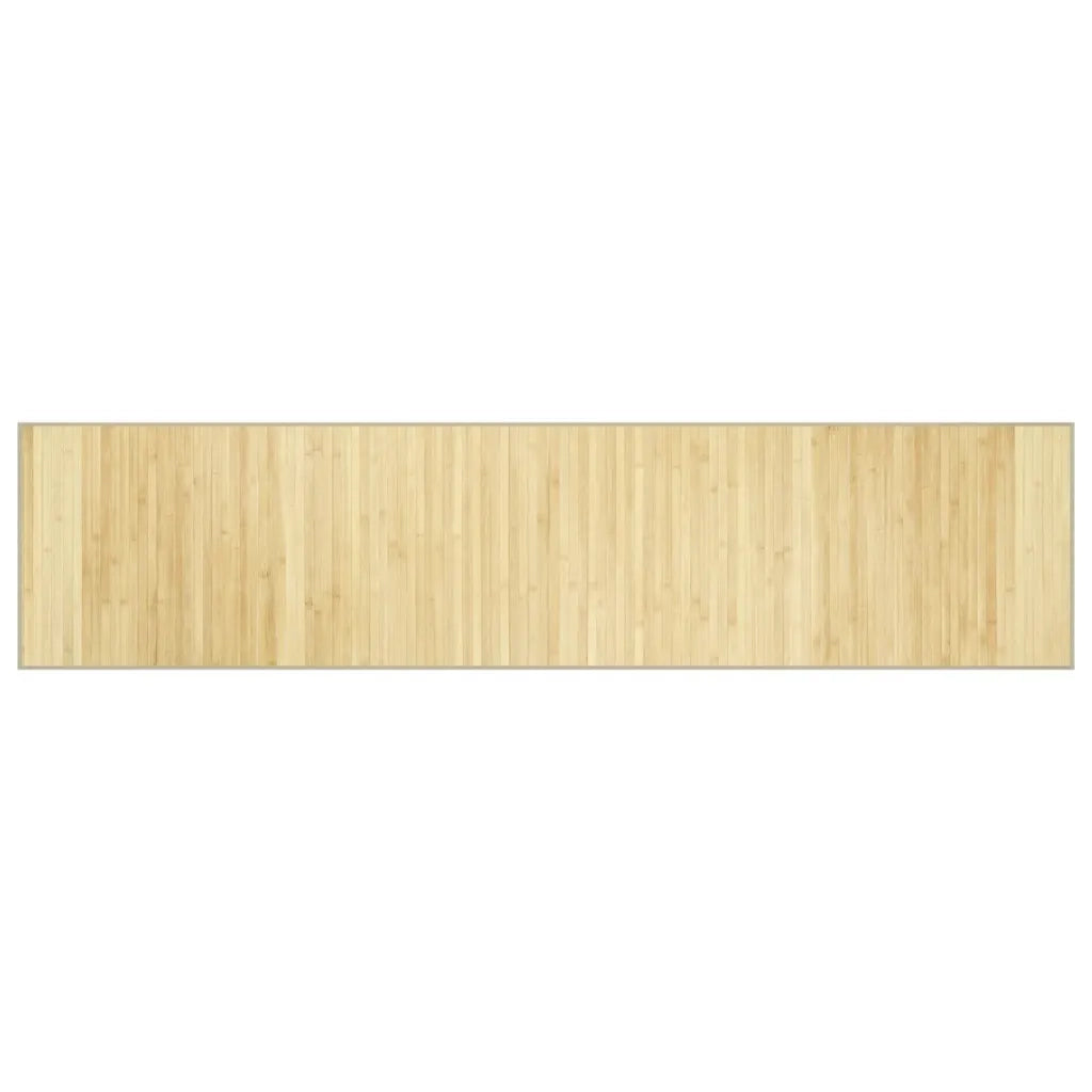 Tappeto Rettangolare Natura Chiaro 70x300 cm in BambÃ¹