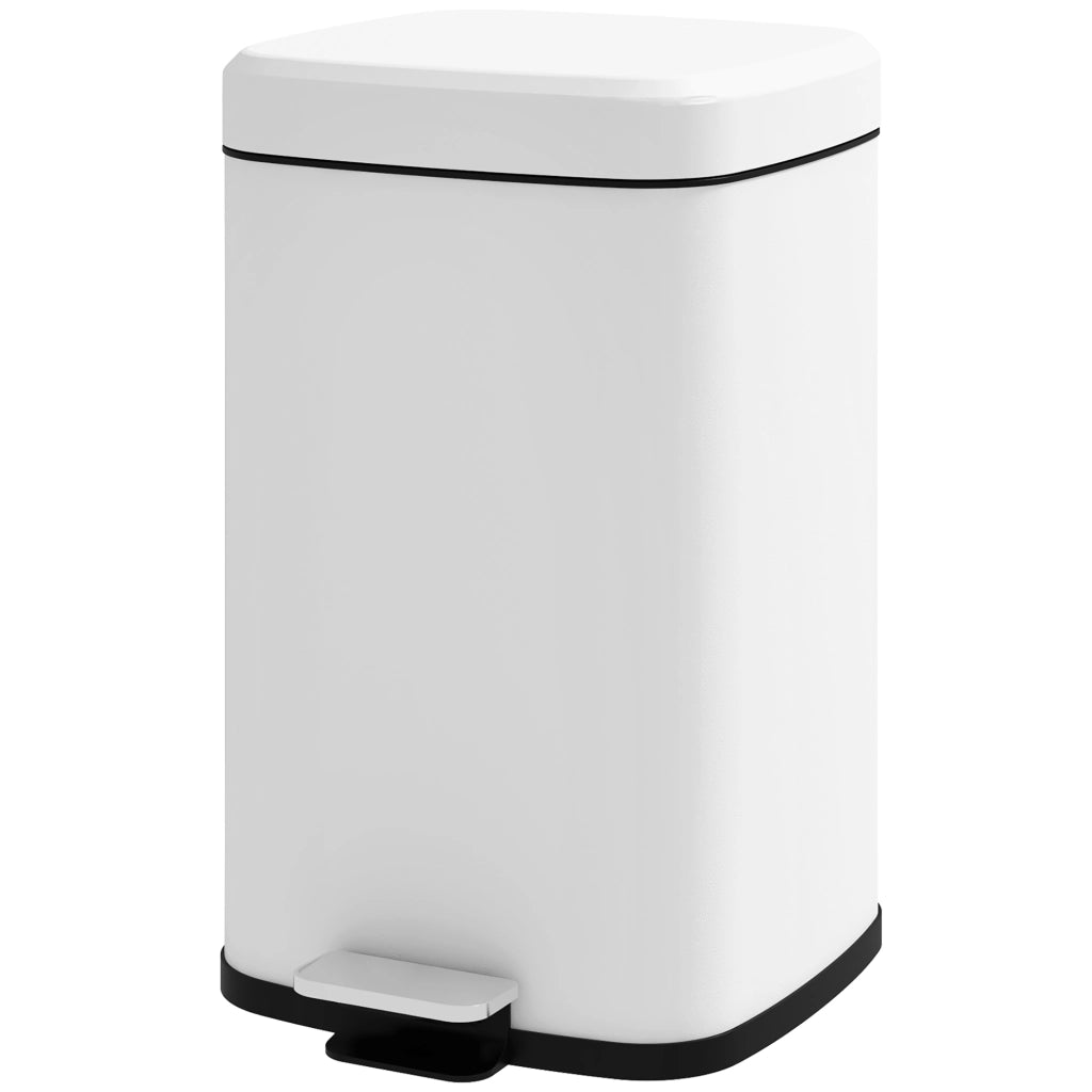 Cestino per rifiuti da cucina 20 litri ¨C zephmum ¨C bianco 28x35x45 cm