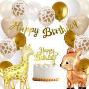 Decorazione di Partito Jungle - 51 Pezzi di Decorazione per Feste - Incluso Ballooni e Banner di Buon Compleanno