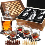 Set di decantatori di whisky con ghiaccio e bicchieri di whisky di alta qualità - set di regalo per uomini con pietre di ghiaccio