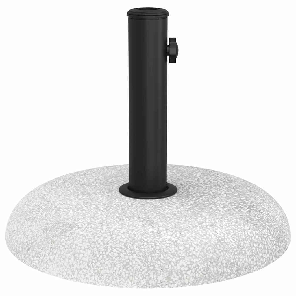 Base rotonda e arrotolabile per ombrellone da esterno 45 x 45 x 33 cm design moderno in cemento grigio chiaro 02_0058884