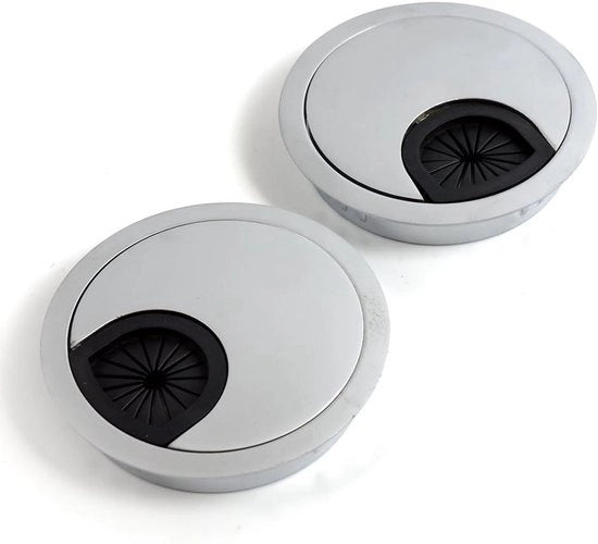 2 x 50 mm copertura cavo per tavolo da ufficio, cavo passante