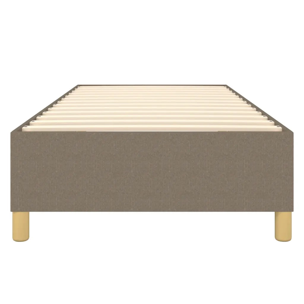 Struttura Letto a Rete a Molle-Giroletto Tortora 100x200 cm in Tessuto 688500