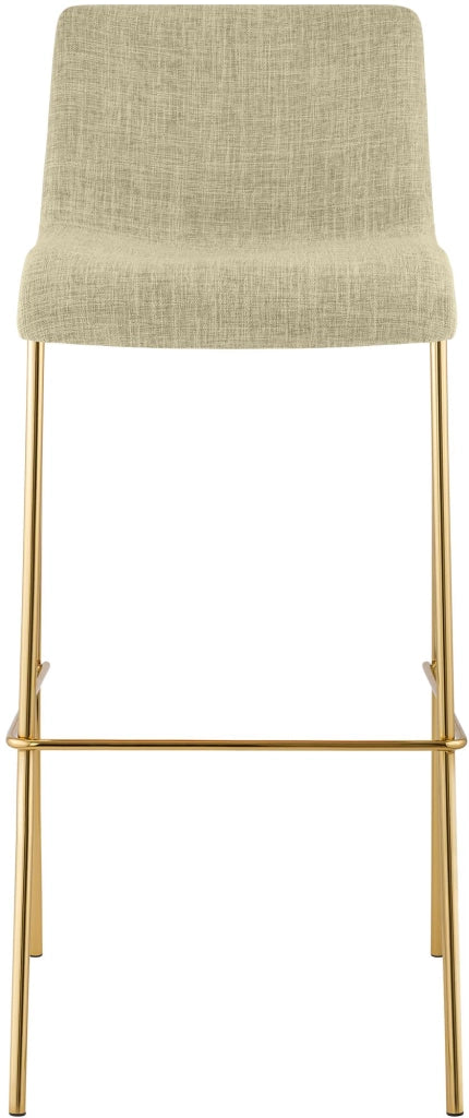 Sgabello da bar Hoover in tessuto 4 piedi oro 3
