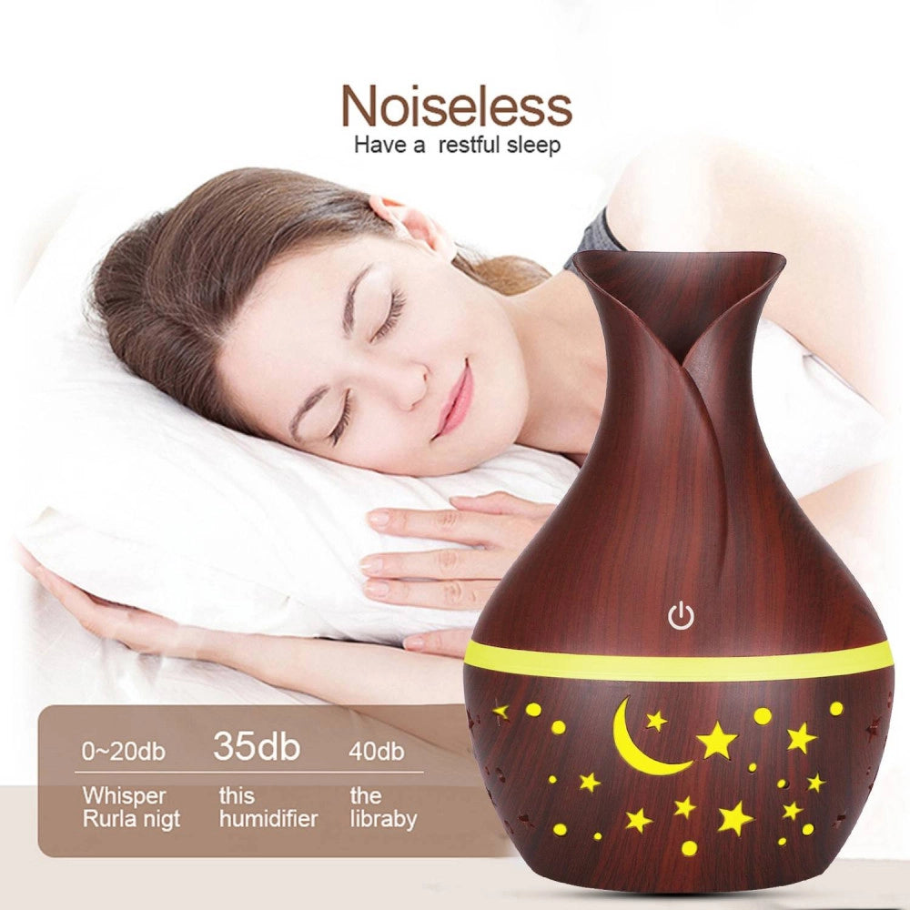 Trade Shop - Umidificatore Ultrasuoni Diffusore Di Aromi Oli Essenziali Per Aromaterapia Ascu -