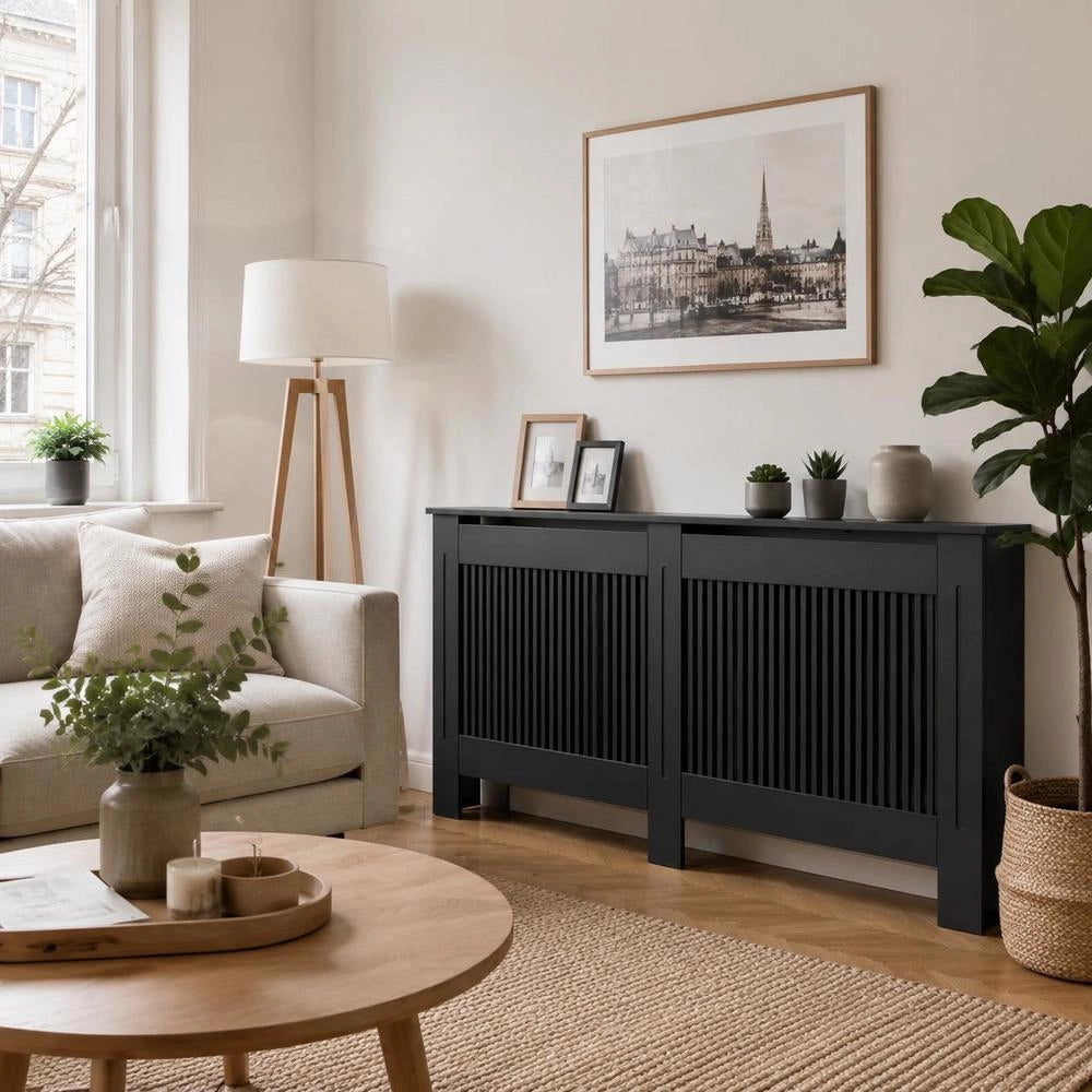 Radiator Cover, White, 172x19x81.5 Cm, MDF