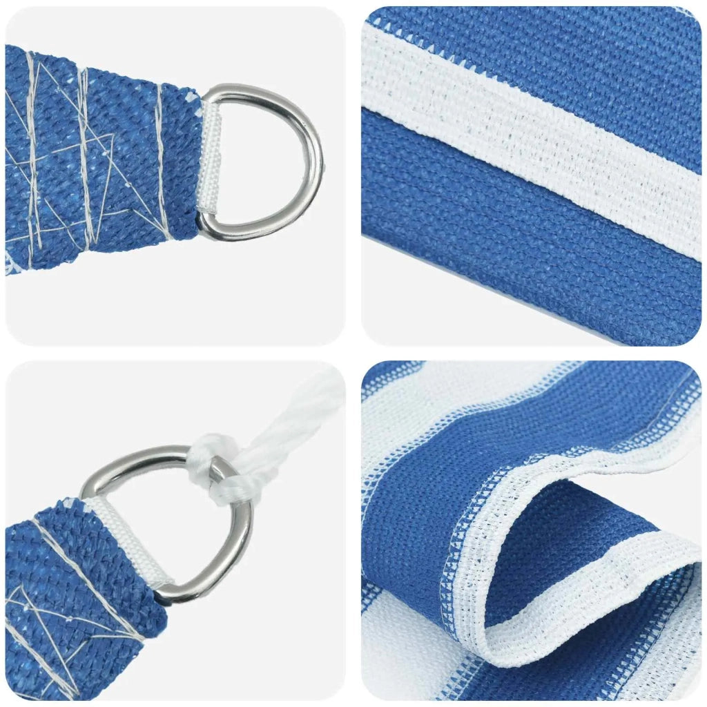 Telo Ombra Blu e Bianco 2,5 x 6 m HDPE 42032887