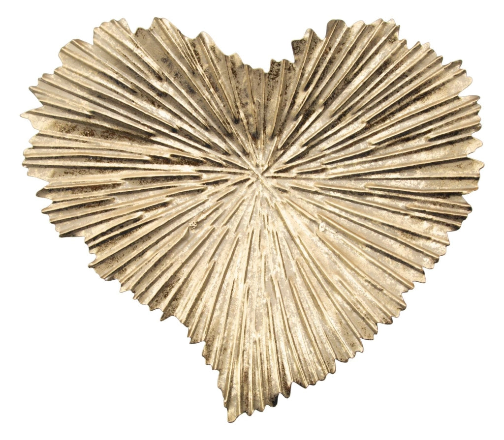 Svuota Tasche Cuore 29x5x25 cm in Ferro Oro