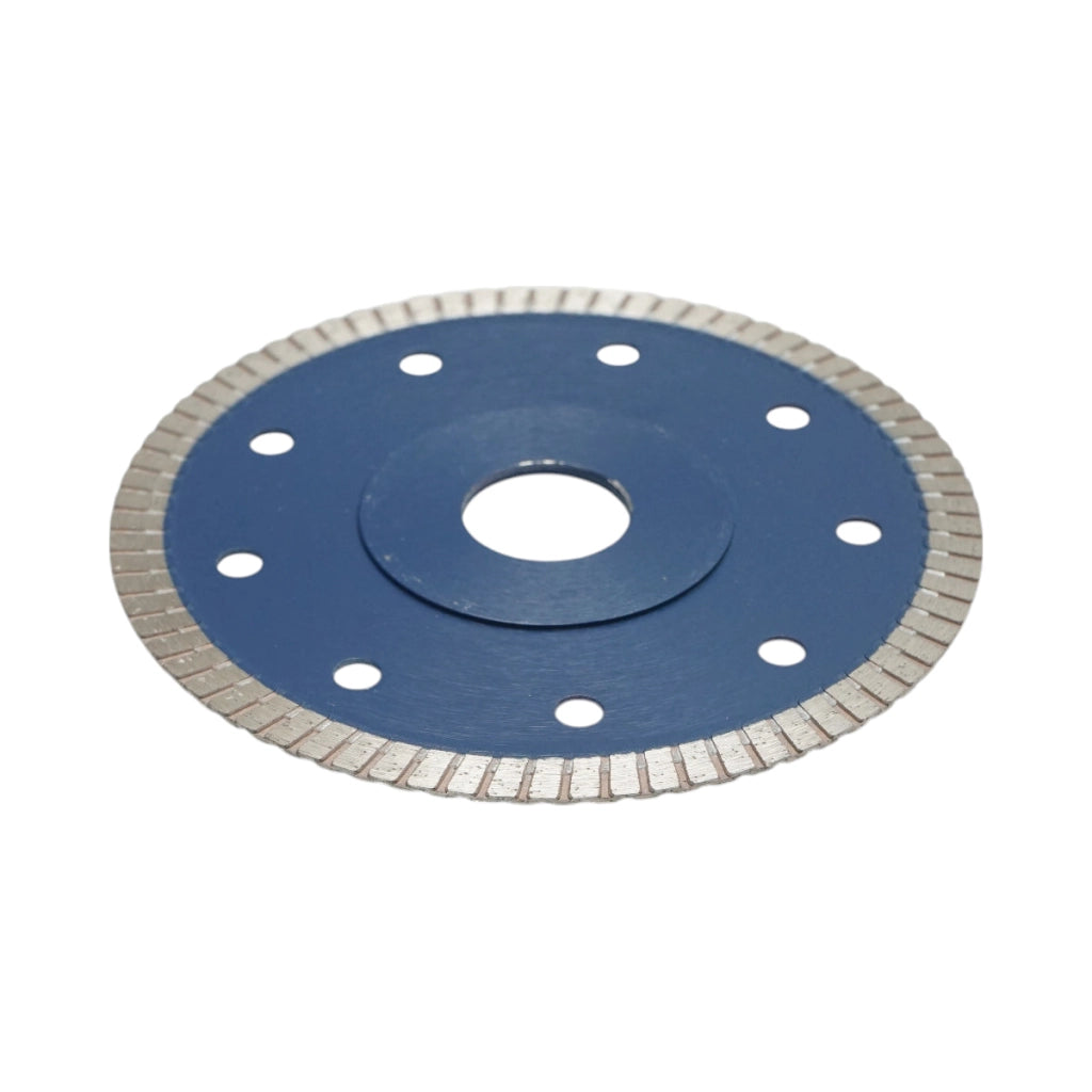 Disco diamantato turbo 115x22,23 mm, segmento 8 mm per piastrelle, maiolica, ceramica dura, marmo, granito Breckner Germany