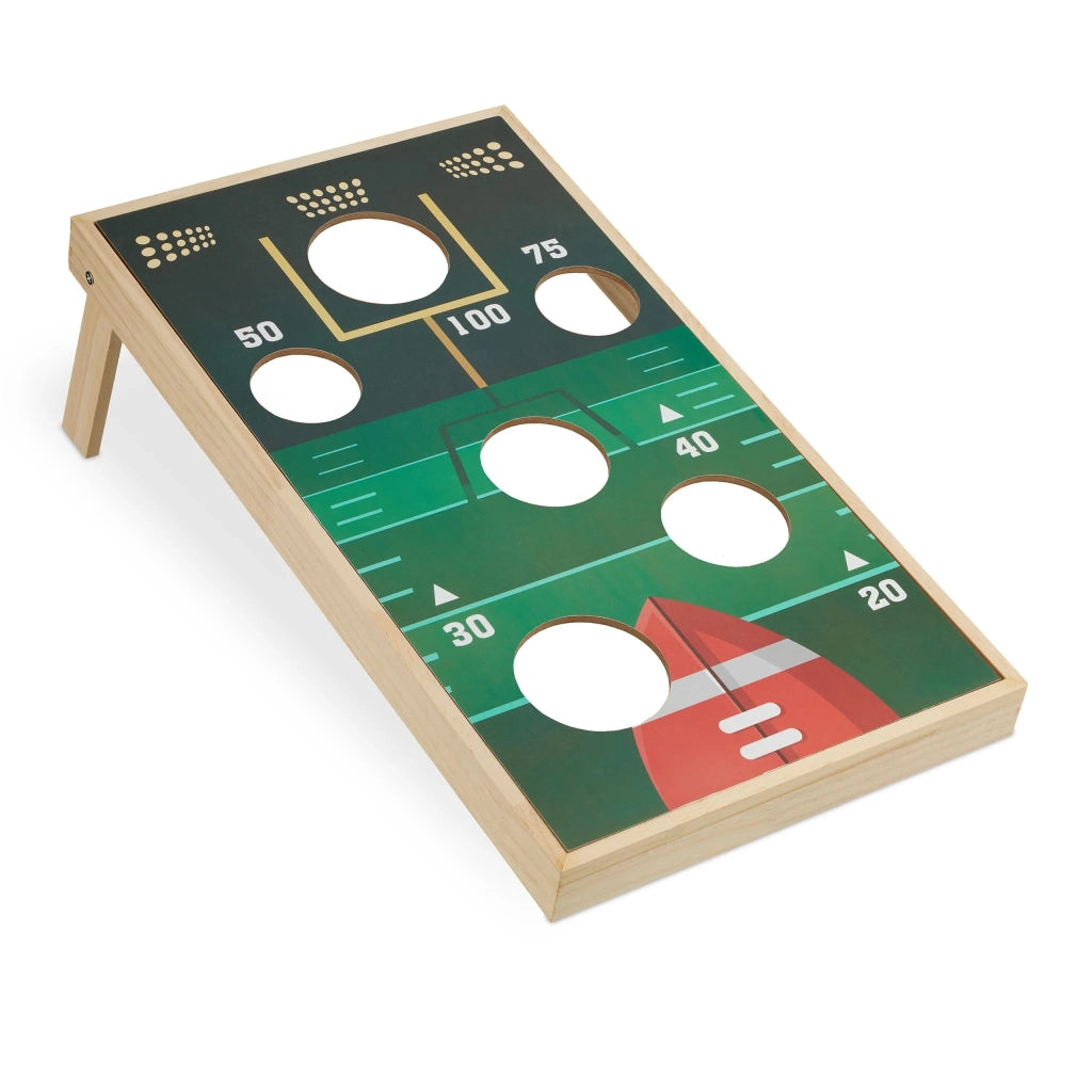 Gioco di lancio adatto per adulti e bambini 90 x 60 x 10 cm atmosfera festosa a doppia faccia in legno multicolore 13_0012054