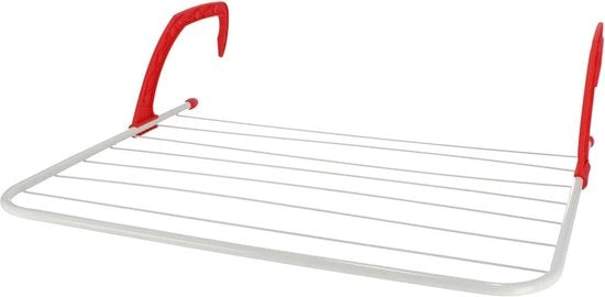 Droogrek compattibile e pieghevole per balcone - su struttura solida e sicura - materiale robusto - 63 x 50 x 31 cm