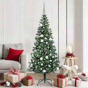 Albero di Natale artificiale con luci integrate Verde 180 cm 3396761