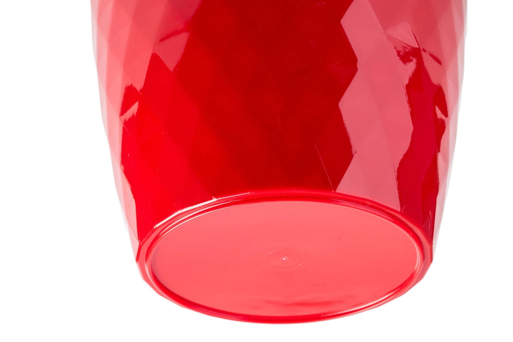 Vaso da fiori in plastica KADAX con supporto, coprivaso, 20 cm, rosso, Kadax