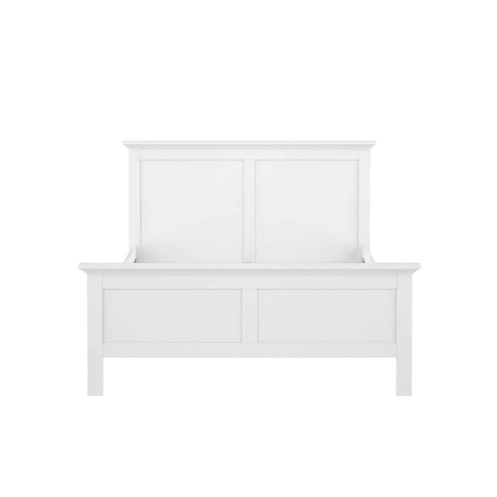 Letto piazza e mezza Armungia, Sommier per camera da letto, Giroletto per stanza, Struttura porta materasso, 213x172 h110 cm, Bianco