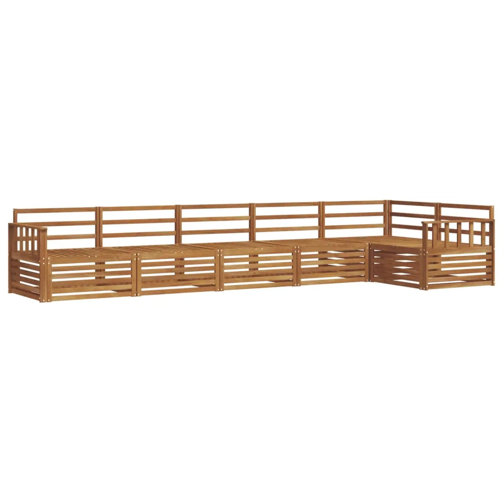 Set di divani da esterno 6 pcs Naturale