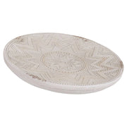 Piatto decorativo in magnesio 50x50x06h cm