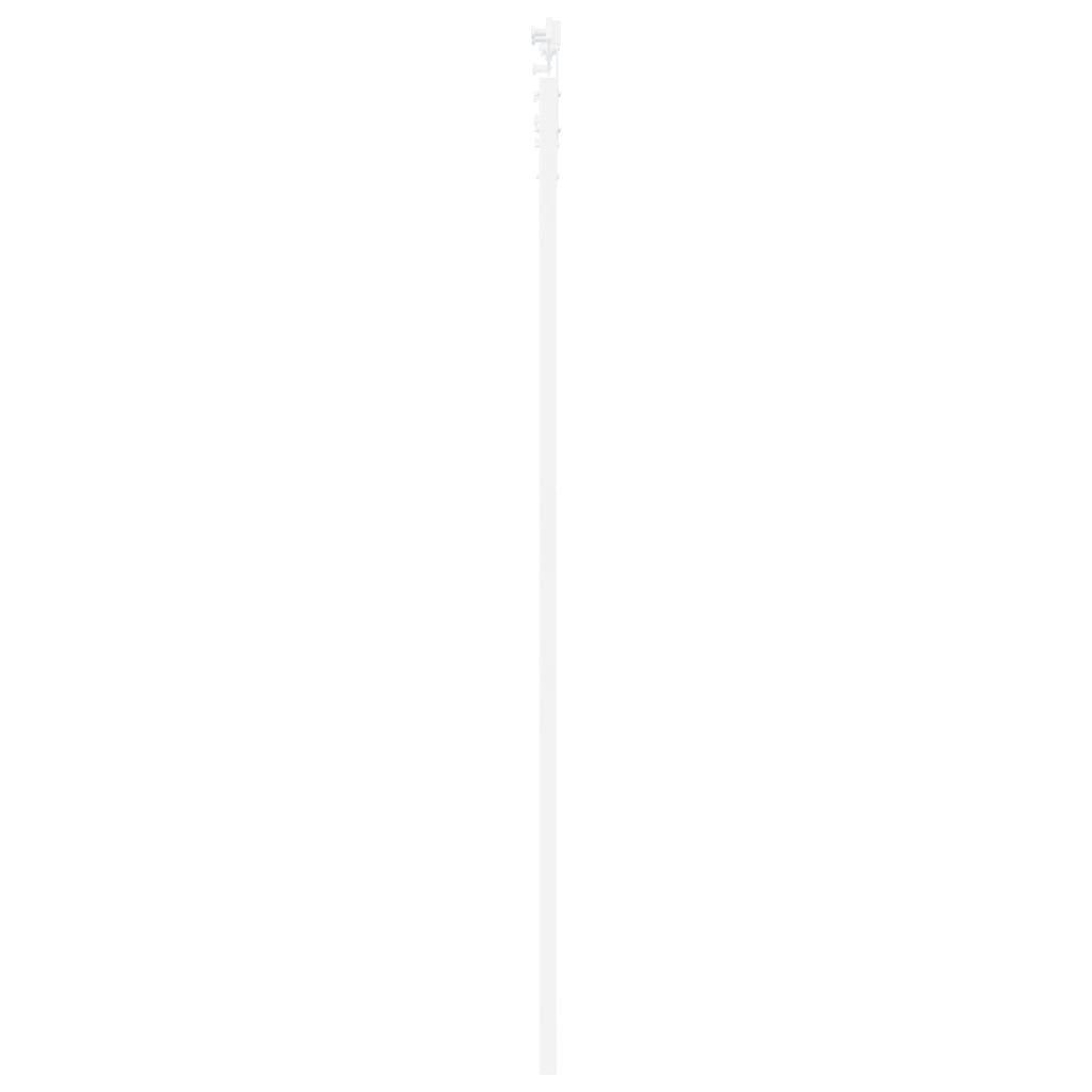 Porta Scorrevole  con Set Hardware Bianca 93x232 cm Legno Massello Pino