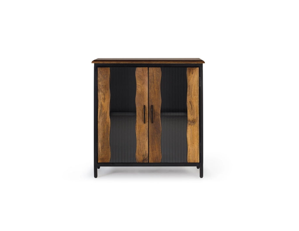 Credenza in massello di mango e metallo