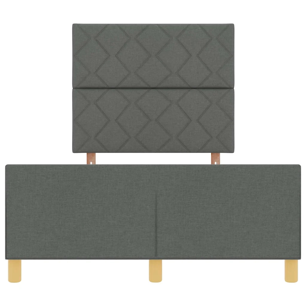 Struttura del letto Grigio scuro 120 x 190 cm Tessuto 3344789