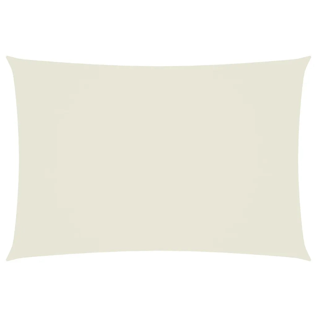Parasole a Vela Oxford Rettangolare 2,5x4,5 m Crema 135208