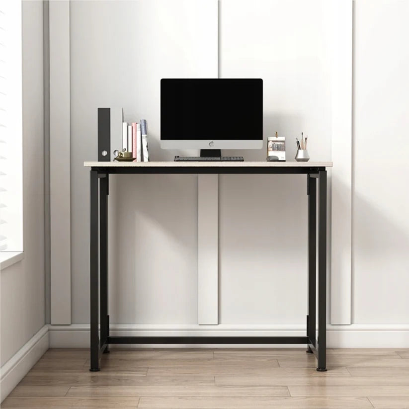 Scrivania compatta 80x40x72 cm, colore marrone, ideale per piccoli spazi.