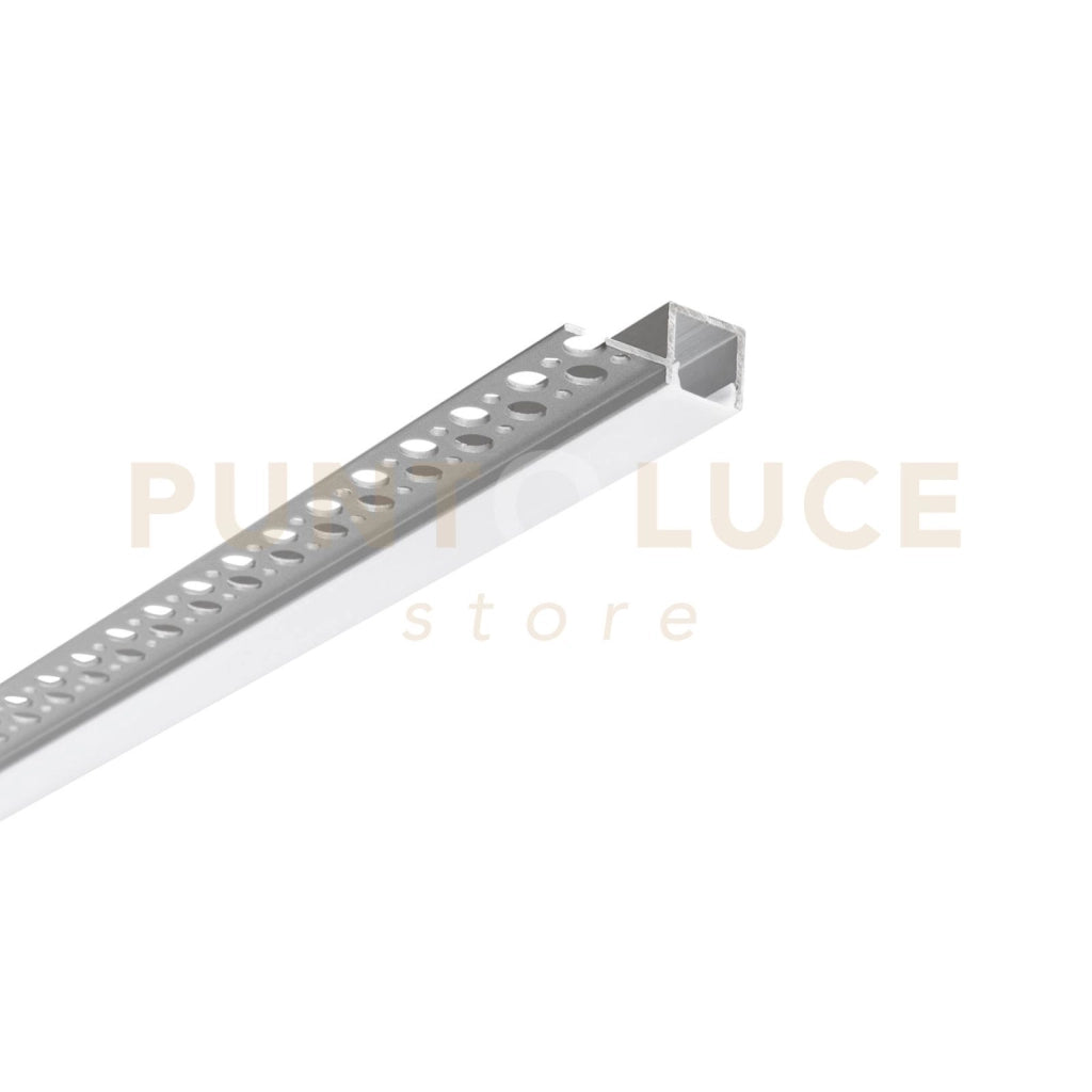 PROFILO EDGE ALLUMINIO PER CARTONGESSO CON TAPPI INCLUSI 200X3,5X1,49CM