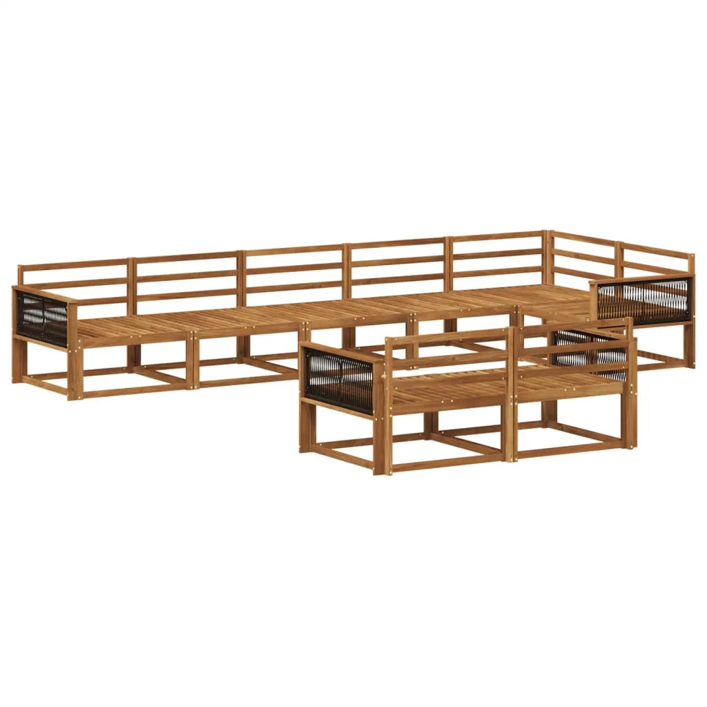 Set di divani da esterno 8 pcs Naturale 3382662