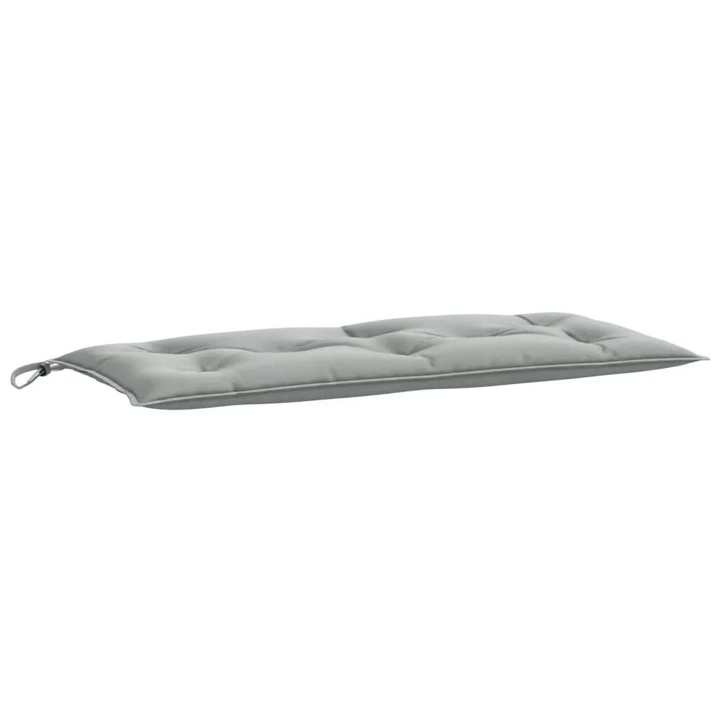 Cuscini Panca Giardino 2 pz-Set di 2 Cuscini per panchina da esterno Grigio Chiaro M¨¦lange 100x50x7 cm