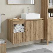 Set di mobili per il bagno 2 pz Rovere Artigianale 3404063