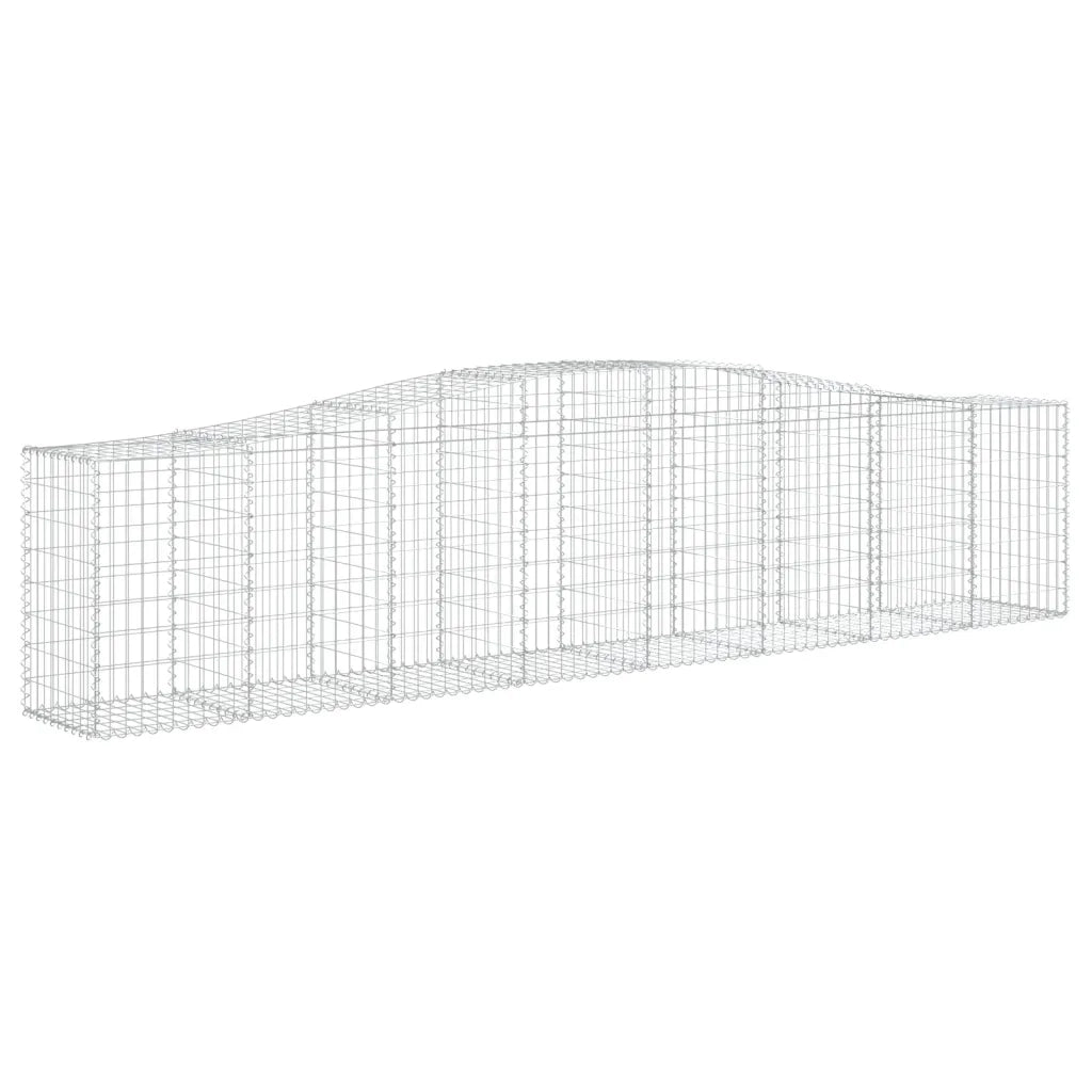 Cesti Gabbioni ad Arco 25 pz 400x50x80/100 cm Ferro Zincato 3145954