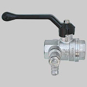 VALVOLA CON RUBINETTO SPURGO E TAPPO LEVA ALLUMINIO  1/2     BUGATTI