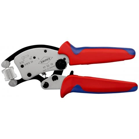 KNIPEX TWISTOR16 PINZA PER TERMINALI A BUSSOLA, CON REGOLAZIONE AUTOMATICA, CON TESTA DI CRIMPAGGIO GIREVOLE 