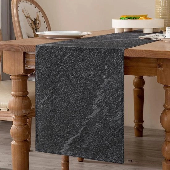 Tela da tavolo moderna - tovaglia decorativa per tavolo salotto - 1 pezzo - 33 x 183 cm - lino