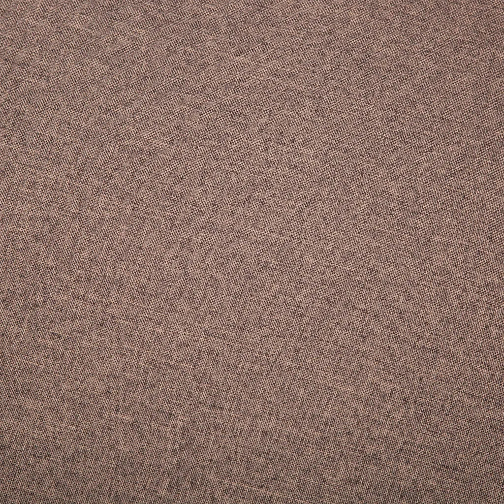 Divano a 3 Posti Rivestito in Tessuto 172x70x82 cm Marrone 247126
