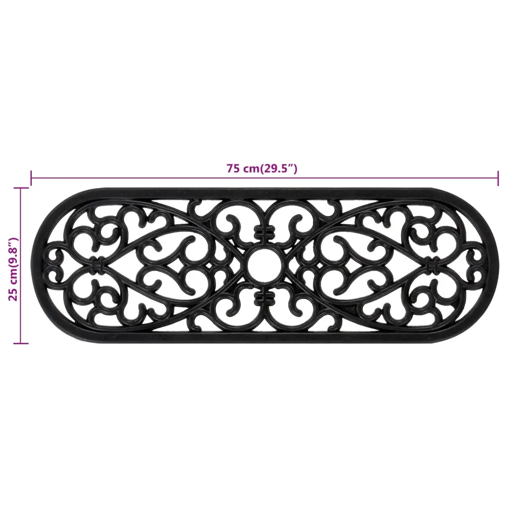 Tappetino per Scale 5 pz 25x75 cm in Gomma 155632