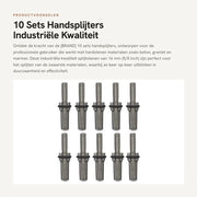 Maniglie per Interruzione Industriale - 10 Set - 16 mm di diametro - Stopperi in Acciaio - Robusti e Resistenti - Adatti per Pietra Dura - Interruttori