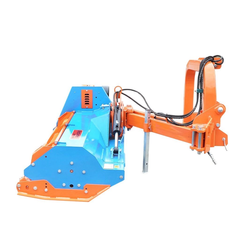 Trincia BCR140 Trincia argini laterale per trattore, larghezza di lavoro 1380 mm, adatta per trattori da 40-70 CV, peso 495 kg – Breckner Germany