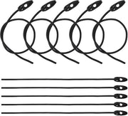 Set di sostegni bagagli 50 cm - 10 pezzi - Lunghezza regolabile - Nero - Latex/Nylon - Per biciclette/motori/ camping - Cinghia di trazione