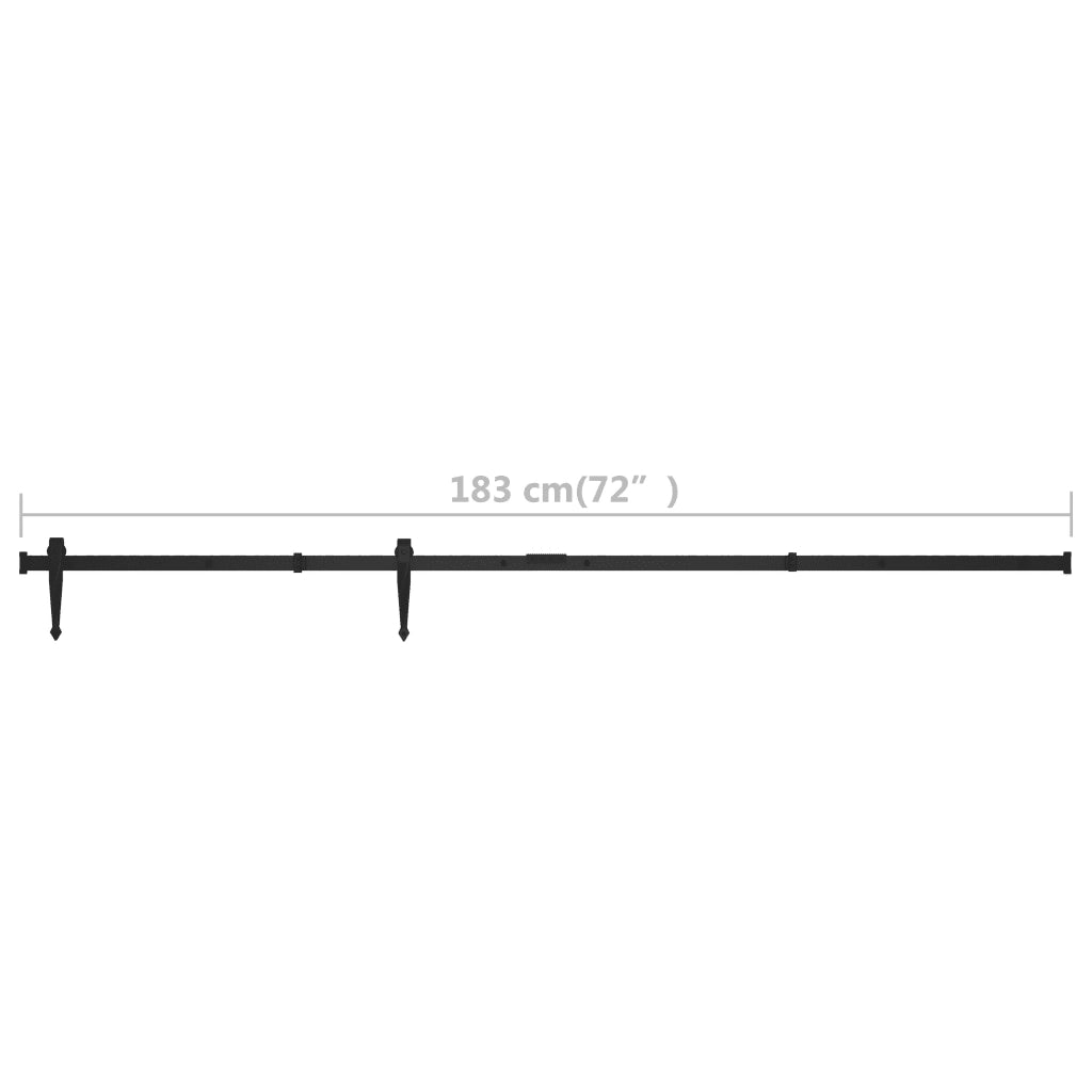 Kit Mini Anta Scorrevole Armadio in Acciaio al Carbonio 183 cm CFW8318705